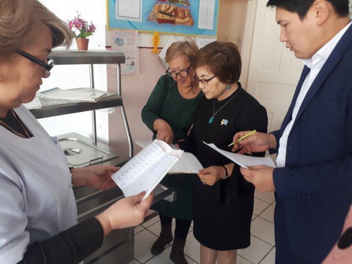 Тамақтандырудың сапасына мониторинг жүргізу жөніндегі комиссия жұмысы