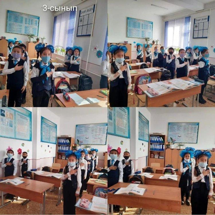 1-11сынып білімалушылары арасында әр аптаның дүйсенбі күні отансүйгіштік пен туған жерге деген сүйіспеншілікті арттыру