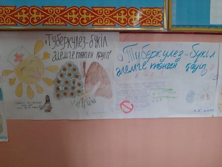 Дүниежүзілік туберкулезбен күрес күніне орайластырылған "Өзіңді туберкулезден қорға!"тақырыбында айлығы.