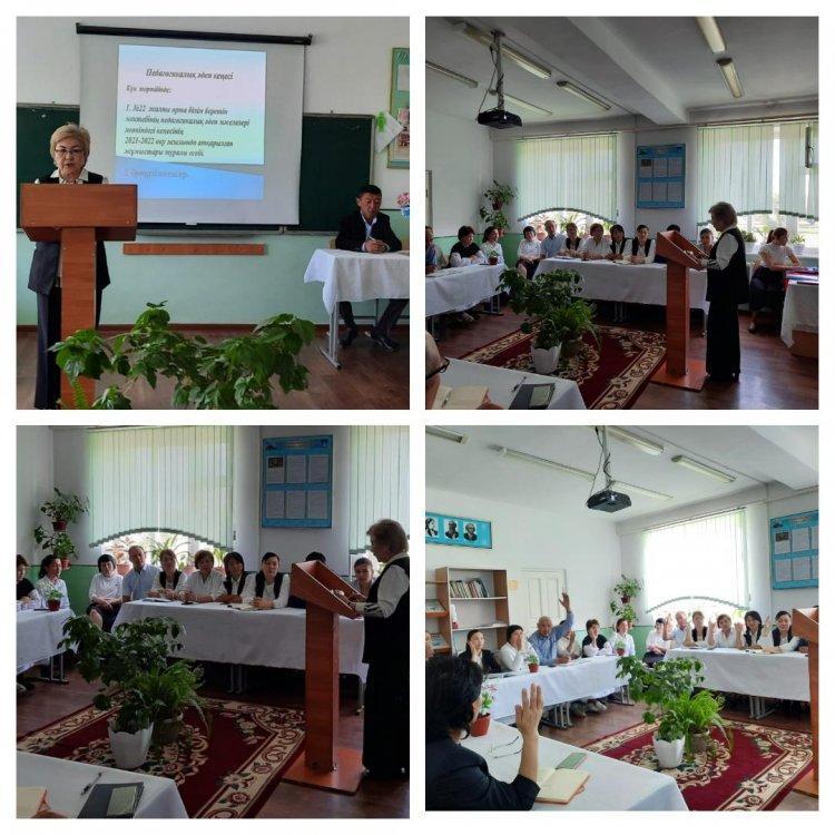 Педагогикалық әдеп мәселелері жөніндегі кеңесінің  2021-2022 оқу жылында атқарылған жұмыстары туралы есебі