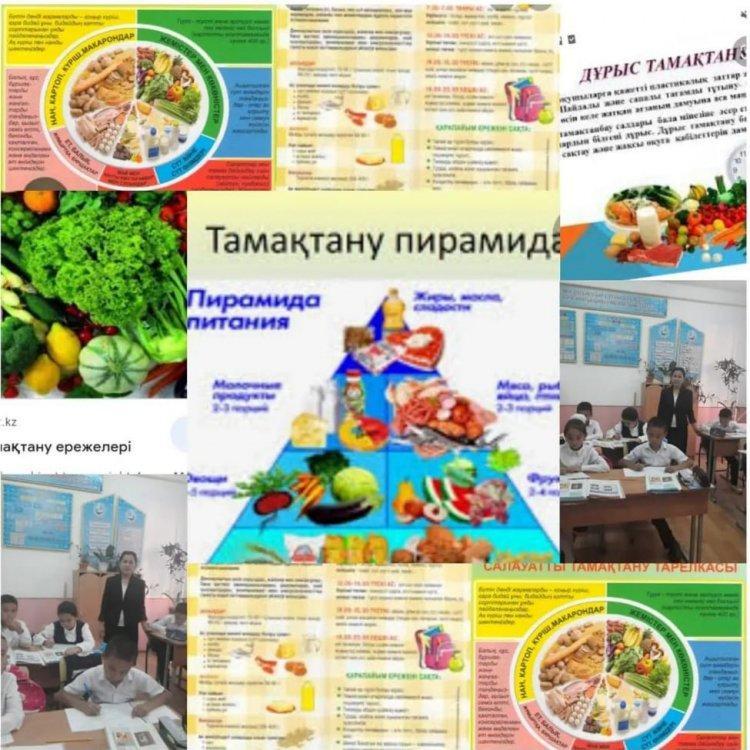 5 "А" сыныбымен "Дұрыс тамақтану - денсаулық кепілі" тақырыбында сынып сағаты