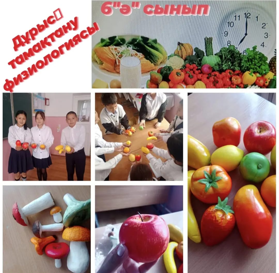 6"ә" сыныбында "Дұрыс тамақтану физиологиясы"