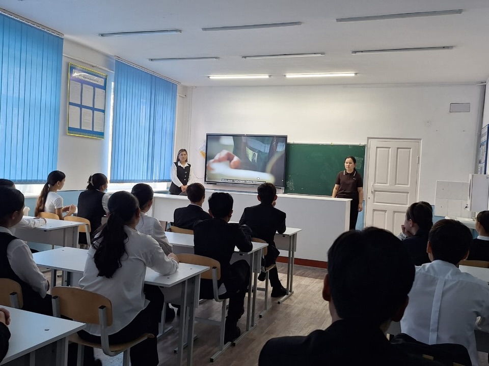 8-11 сыныптарының білімалушылары арасында «Закладчик» депаталатын бейнеролик көрсетілімі ұйымдастырылды. Көрсетілімге барлығы 54 оқушы қамтылды.